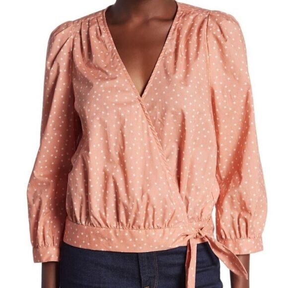 Madewell Star Scatter Wrap Top size S - Picture 1 of 9